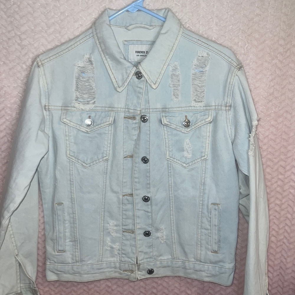 light washed denim jacket